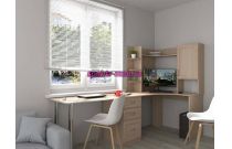 Угловой письменный стол для двоих Нико 90