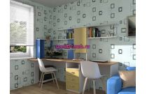 Угловой письменный стол для двоих Дублин 96