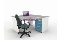 Стол угловой с тумбой Эмма-4