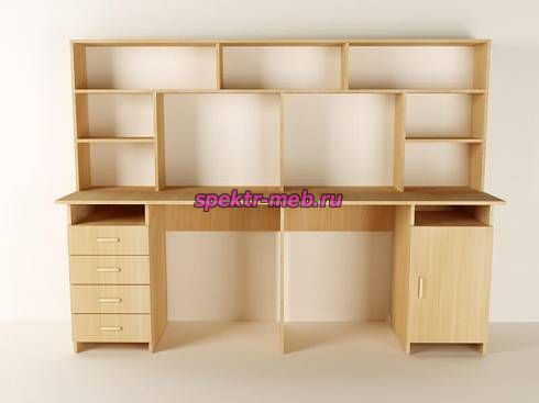 Письменный стол Лайт-14 с надстройкой