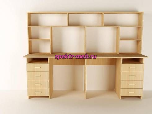 Письменный стол Лайт-15 с надстройкой