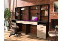 Стол письменный Диада-3Я с надстройкой и ящиками