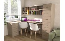 Угловой письменный стол для двоих Калифорния 15