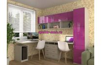 Угловой письменный стол для двоих Фреско 41