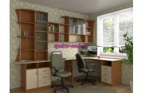 Угловой письменный стол для двоих Калифорния 7