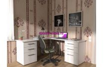 Письменный угловой стол для двоих Стандарт 1