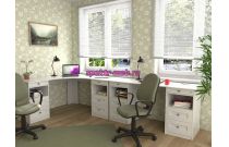 Угловой письменный стол для двоих Веста 6