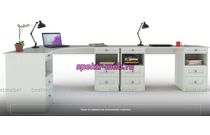 Угловой письменный стол для двоих Веста 6