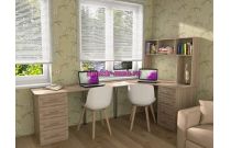 Угловой письменный стол для двоих Канзас 39