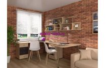 Угловой письменный стол для двоих Колор 56