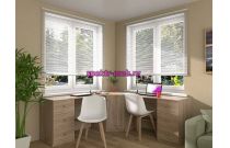 Угловой письменный стол для двоих Фреско 44