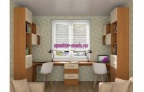 Письменный угловой стол для двоих Роки 16