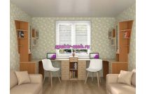 Письменный угловой стол для двоих Роки 15