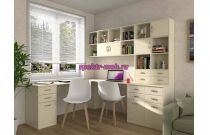 Угловой письменный стол для двоих Виктория 21