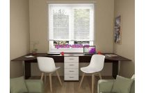 Угловой письменный стол для двоих Канзас 30