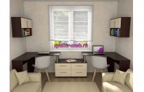 Угловой письменный стол для двоих Канзас 34