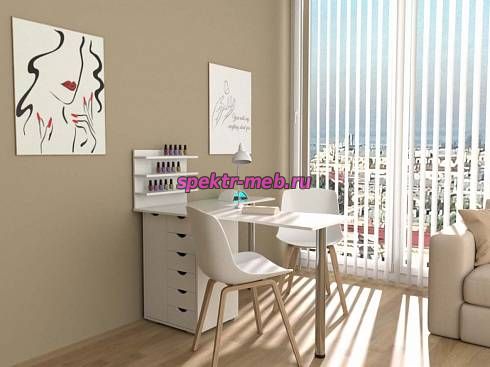 Угловой маникюрный стол Алонцо