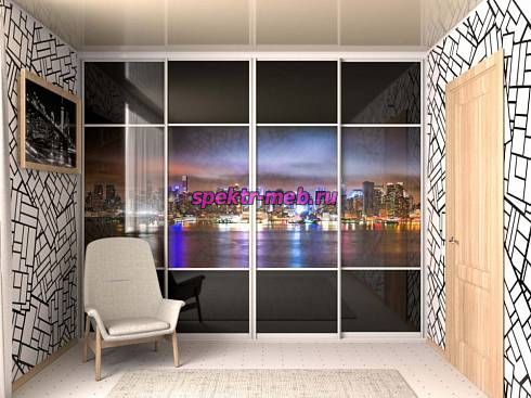 Шкаф-купе глянцевый