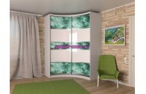 Угловой радиусный шкаф Жасмин