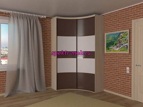 Радиусный шкаф-купе Авизий