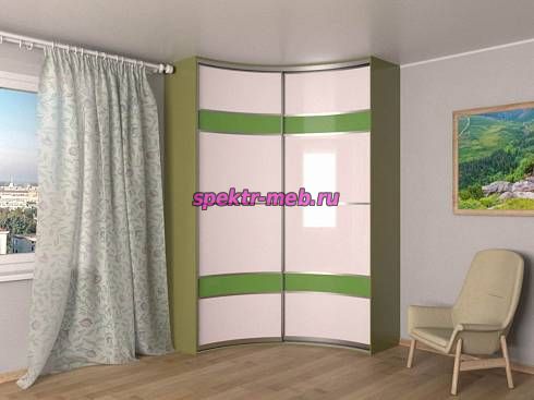 Радиусный шкаф-купе Манго-6