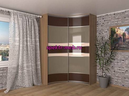 Радиусный шкаф-купе Манго-10