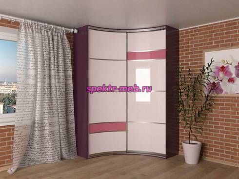 Радиусный шкаф-купе Манго-8