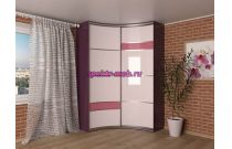 Радиусный шкаф-купе Манго-8