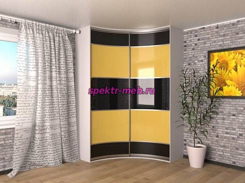 Радиусный шкаф-купе Манго-9