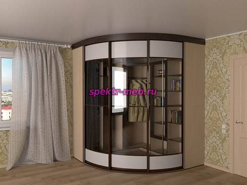 Шкаф-купе радиусный Фиона 7