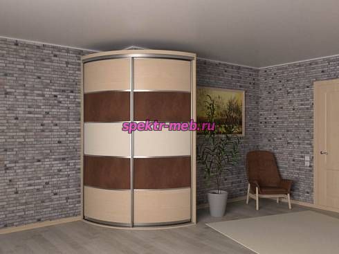 Радиусный шкаф-купе Дона РП-4