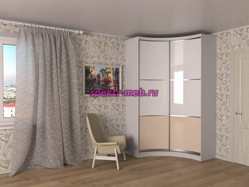 Шкаф-купе радиусный Эва 19