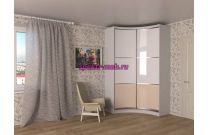 Шкаф-купе радиусный Эва 19