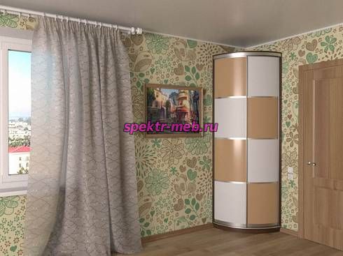 Шкаф-купе радиусный Эва 18