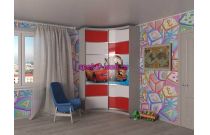 Шкаф-купе радиусный Детский №1
