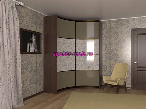 Радиусный шкаф-купе Элла