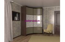 Радиусный шкаф-купе Элла