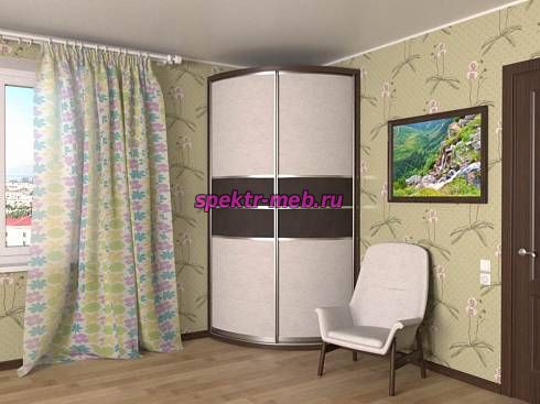 Шкаф угловой радиусный Джимми