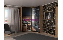 Шкаф-купе радиусный Геннадий 3