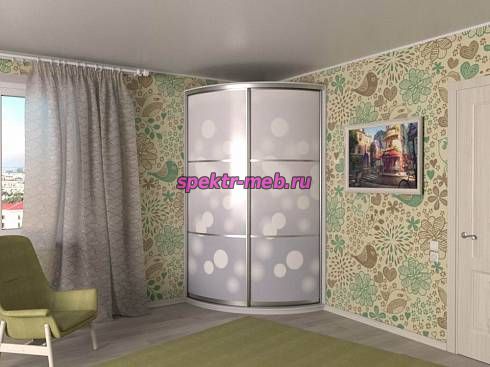 Шкаф-купе радиусный Тоня 13