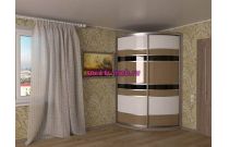 Радиусный шкаф-купе Камелия