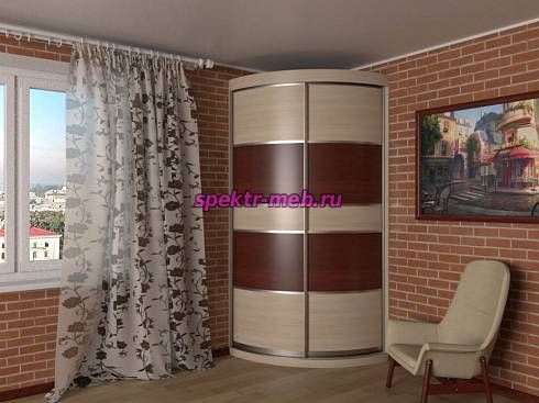 Радиусный шкаф-купе Реалист-1