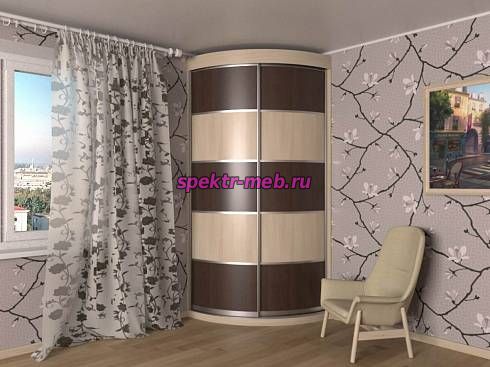 Радиусный шкаф Рикки-1