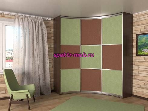 Шкаф купе радиусный Родион 3