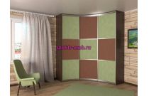 Шкаф купе радиусный Родион 3