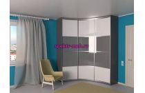 Угловой радиусный шкаф Антонио