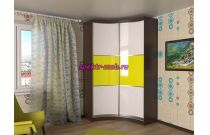 Шкаф угловой радиусный Мелания 8