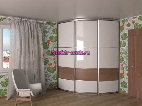 Шкаф-купе радиусный Магдалена 8