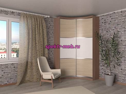 Радиусный шкаф-купе Роджер 3