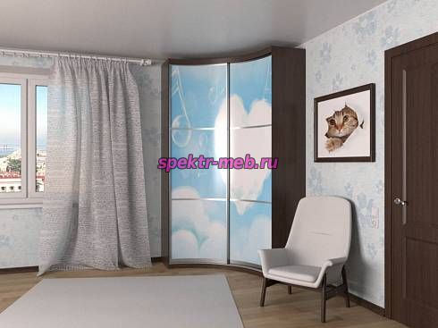 Радиусный шкаф Лайон-25